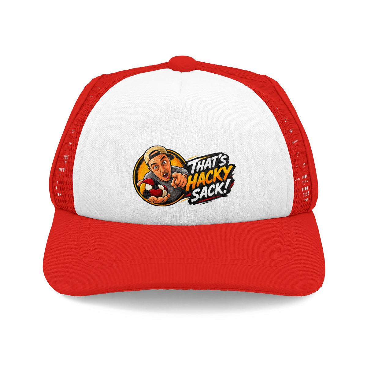 Doggie Trucker Hat — "That's hacky, Sack!" Retro Foam Mesh Cap