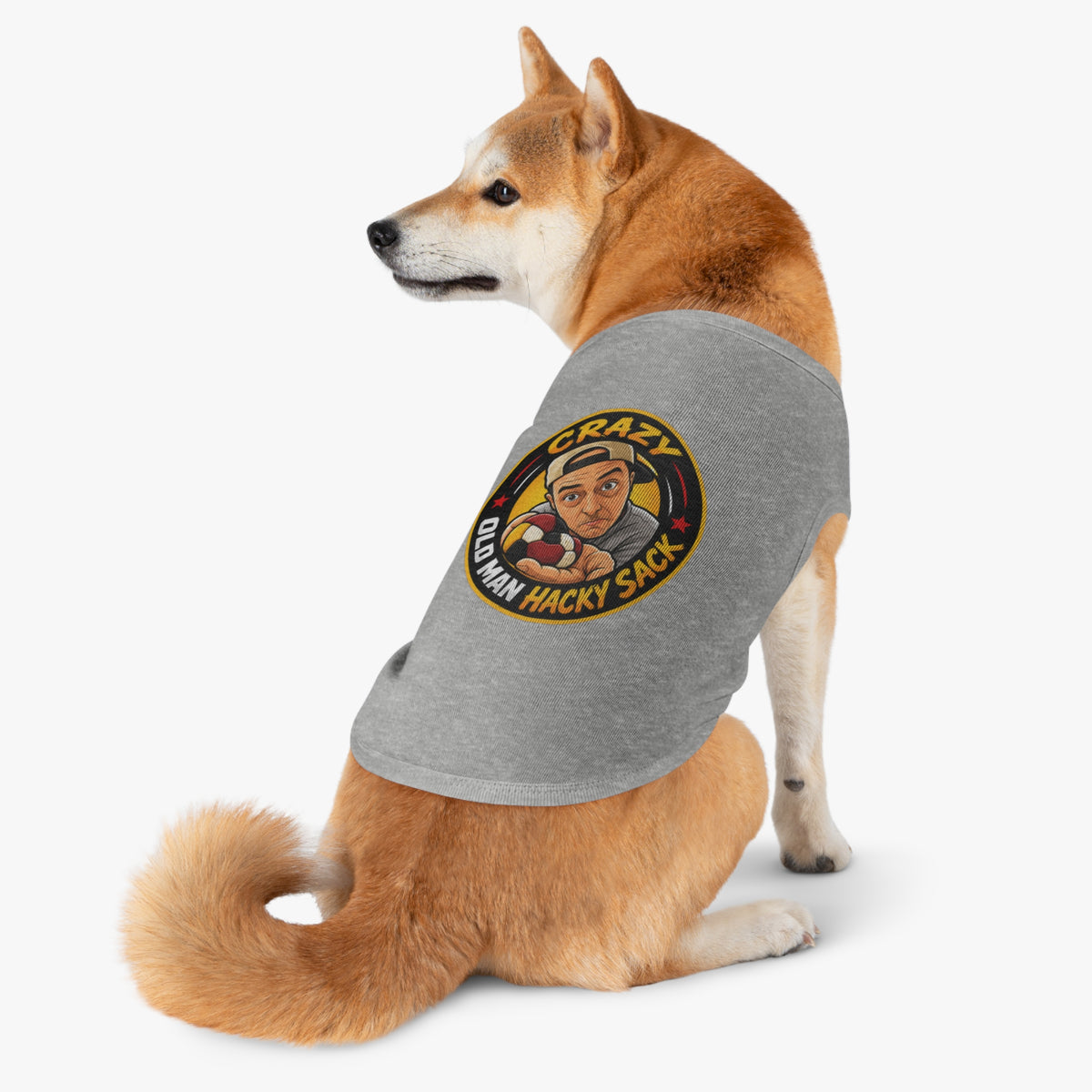 Crazy Old Man Hacky Sack Pet Tank Top