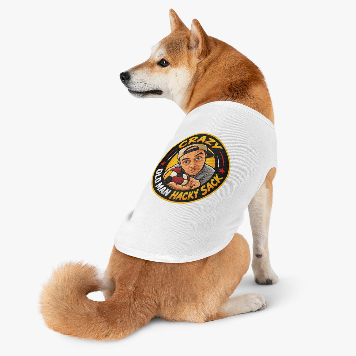 Crazy Old Man Hacky Sack Pet Tank Top