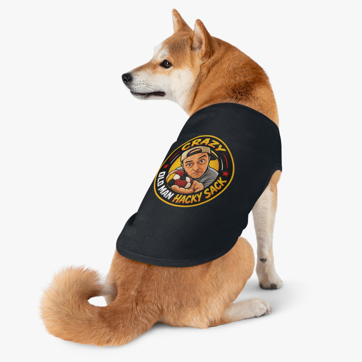 Crazy Old Man Hacky Sack Pet Tank Top