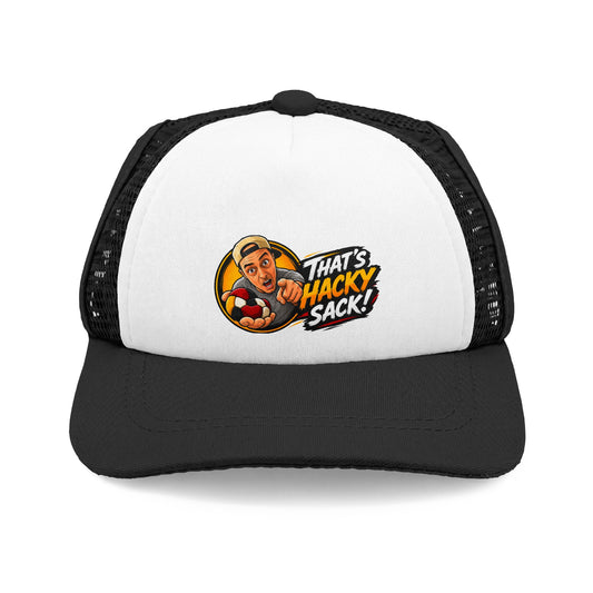 Doggie Trucker Hat — "That's hacky, Sack!" Retro Foam Mesh Cap