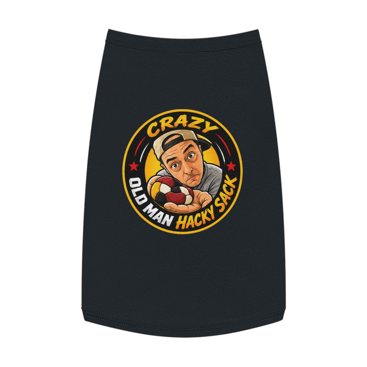 Crazy Old Man Hacky Sack Pet Tank Top
